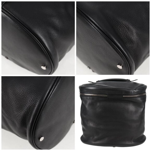 BALENCIAGA Shoulder Bag Leather Black Auth - Picture 11 of 15